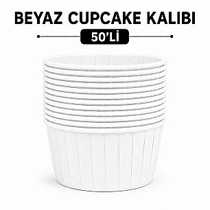 BEYAZ CUPCAKE KALIBI 50'Lİ - DİĞER