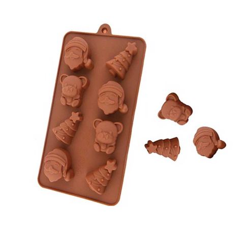 BS-177-1 SİLİKON ÇİKOLATA KALIBI NOEL BABA - 1