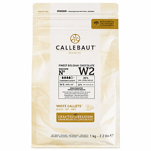 CALLEBAUT DROP 2'Lİ PAKET ( BEYAZ W2 1 KG - BİTTER 811 1 KG ) - 2