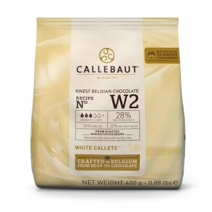 CALLEBAUT BEYAZ DROP ÇİKOLATA %28 400 GR W2 - CALLEBAUT