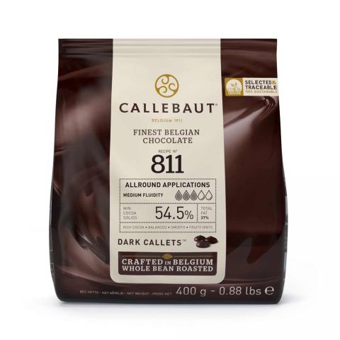 CALLEBAUT BİTTER DROP ÇİKOLATA %54,5 400 GR 811