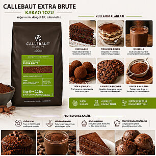 CALLEBAUT EXTRA BRUTE KAKAO 1 KG - 2