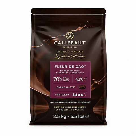 CALLEBAUT ORGINAL CHOCOLATE RUSTIC FLERUR DE CAO -2,5KG - 1