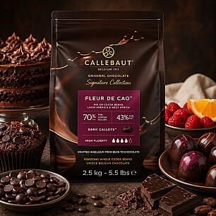 CALLEBAUT ORGINAL CHOCOLATE RUSTIC FLERUR DE CAO -2,5KG - 2