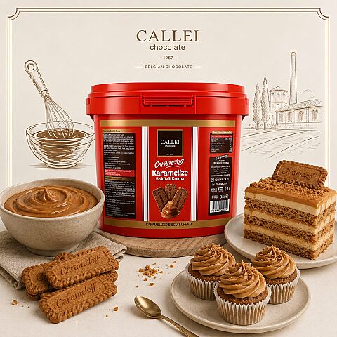 CALLEI GURME KARAMELİZE BİSKÜVİ KREMASI 5 KG - 2