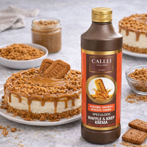 CALLEI KARAMEL AROMALI BİSKÜVİLİ KREMA 1 KG - 2