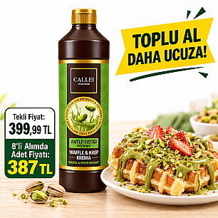 CALLEI WAFFLE SOS ANTEPFISTIKLI 1 KG - CALLEI