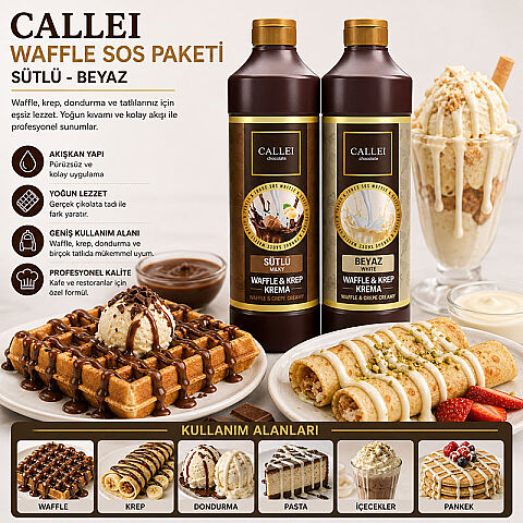 CALLEI WAFFLE SOS PAKETİ (SÜTLÜ-BEYAZ) - 1
