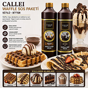 CALLEI WAFFLE SOS PAKETİ (SÜTLÜ-BİTTER) - CALLEI