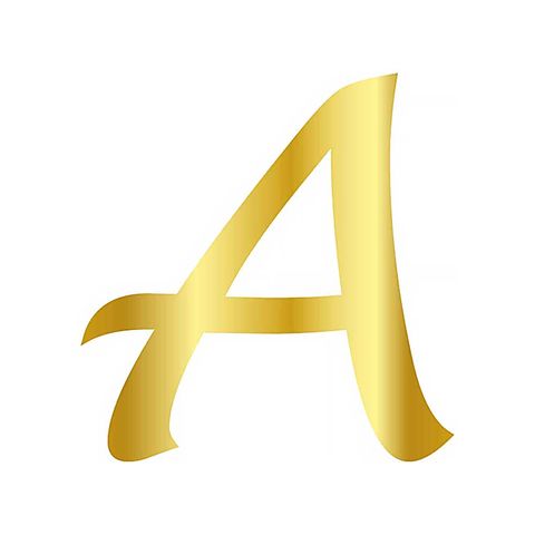 CESİL PLEKSİ ÇUBUKSUZ ALFABE 6 CM ALTIN-A