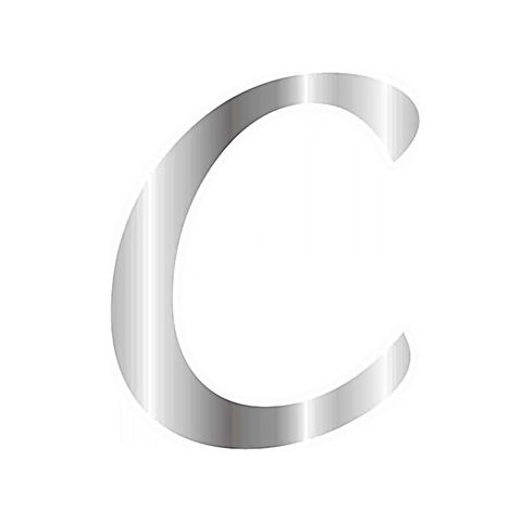 CESİL PLEKSİ ÇUBUKSUZ ALFABE 6 CM / GÜMÜŞ - C