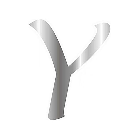 CESİL PLEKSİ ÇUBUKSUZ ALFABE 6 CM GÜMÜŞ - Y