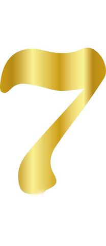 CESİL PLEKSİ ÇUBUKSUZ RAKAM 6 CM ALTIN-7