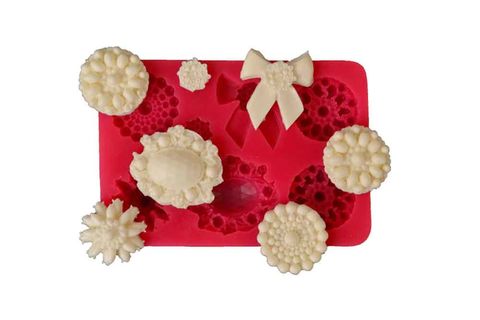 CESİL SİLİKON KALIP - BROŞ SET / 2 (12,5*8,5 CM)
