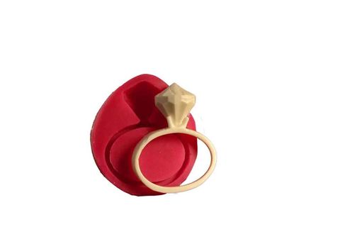 CESİL SİLİKON KALIP - BÜYÜK TEK TAŞ YÜZÜK (8*8CM)