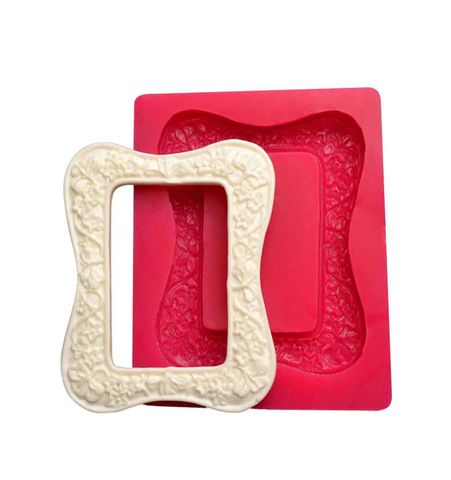 CESİL SİLİKON KALIP ÇİÇEKLİ ÇERÇEVE 8*10 CM
