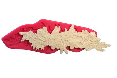 CESİL SİLİKON KALIP - DANTEL BORDÜR - 7 (25,5*9CM)