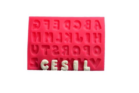 CESİL SİLİKON KALIP - DİKİŞLİ ALFABE SET (15,5*11C