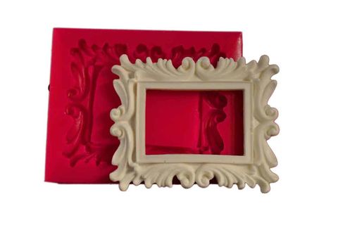 CESİL SİLİKON KALIP GOTİK ÇERÇEVE 11*9 CM