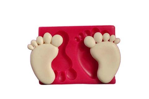 CESİL SİLİKON KALIP - İKİ AYAK (10,5*8CM)