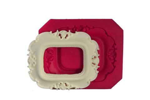 CESİL SİLİKON KALIP KARE ÇERÇEVE 13,5*11,5 CM