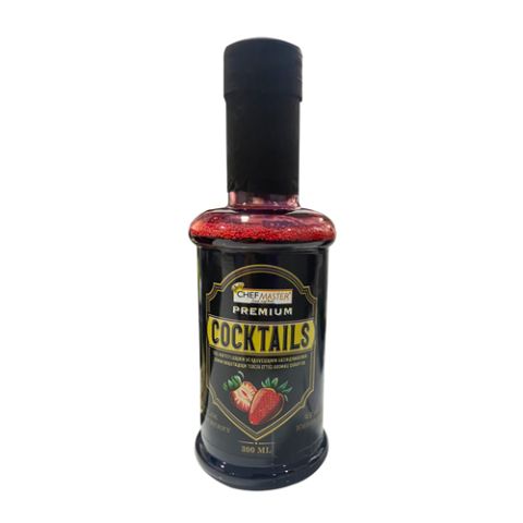 CHEF MASTER ÇİLEK AROMALI KOKTEYL ŞURUBU 300 ML 