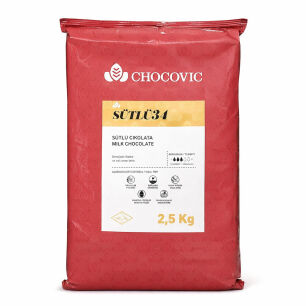 CHOCOVİC SÜTLÜ KUVERTÜR 2,5 KG BLOK - CHOCOVİC