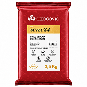 CHOCOVİC SÜTLÜ KUVERTÜR 2,5 KG BLOK - CHOCOVİC