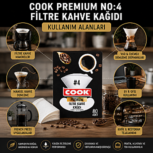 COOK PREMİUM FİLTRE KAHVE KAĞIDI 80 Lİ - 2