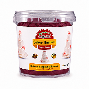 DOĞALTAT ŞEKER HAMURU BORDO 1 KG - 