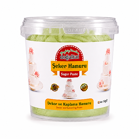 DOĞALTAT ŞEKER HAMURU FISTIK YEŞİLİ 1 KG - 1