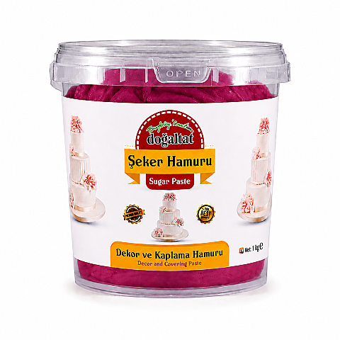 DOĞALTAT ŞEKER HAMURU FUŞYA 1 KG - 1