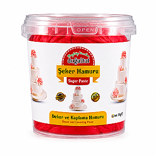 DOĞALTAT ŞEKER HAMURU KIRMIZI 1 KG - DOĞALTAT