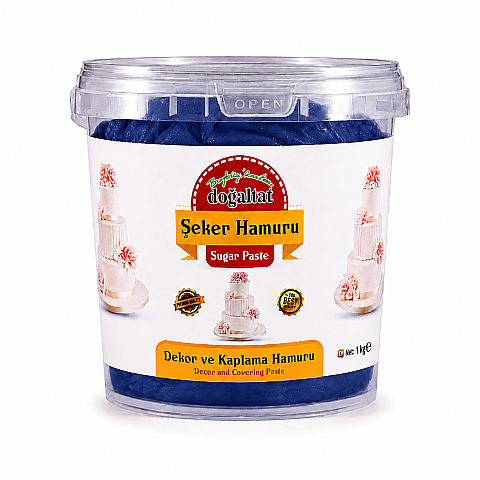 DOĞALTAT ŞEKER HAMURU LACİVERT 1 KG - 1