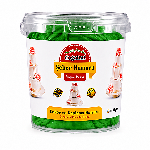 DOĞALTAT ŞEKER HAMURU YEŞİL 1 KG - 1