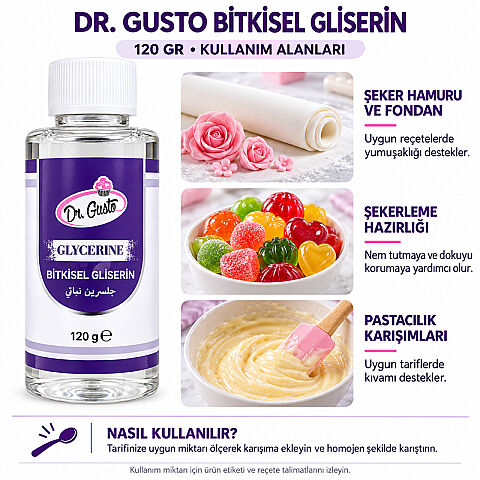 DR GUSTO BİTKİSEL GLİSERİN 120 GR - 2