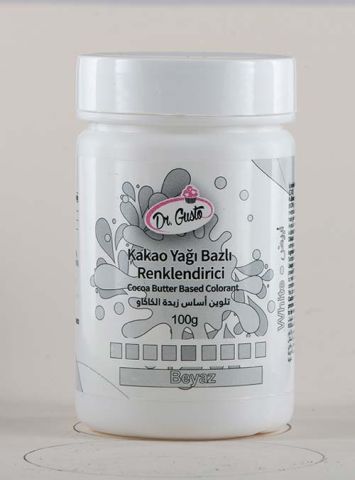 DR GUSTO ÇİKOLATA BOYASI 100 GR BEYAZ - 1