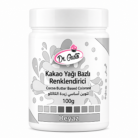 DR GUSTO ÇİKOLATA BOYASI 100 GR BEYAZ - 1