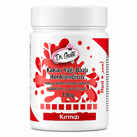 DR GUSTO ÇİKOLATA BOYASI 100 GR KIRMIZI - 1