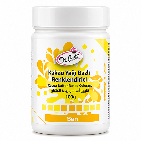 DR GUSTO ÇİKOLATA BOYASI 100 GR SARI - 1
