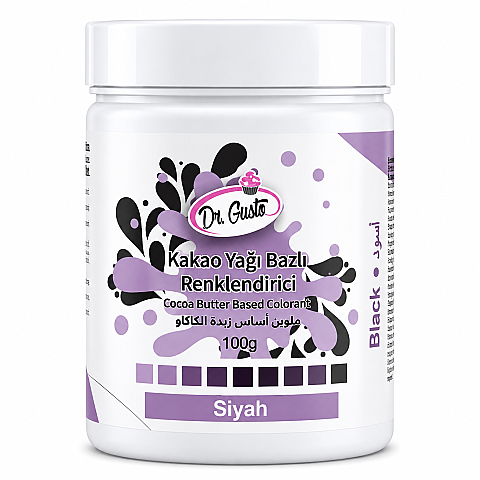 DR GUSTO ÇİKOLATA BOYASI 100 GR SİYAH - 1