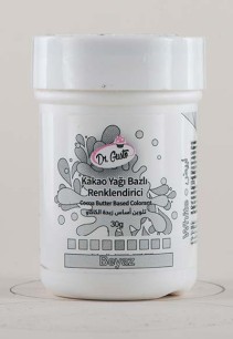 DR GUSTO ÇİKOLATA BOYASI 30 GR BEYAZ - Dr. GUSTO