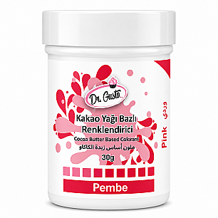DR GUSTO ÇİKOLATA BOYASI 30 GR PEMBE - Dr. GUSTO