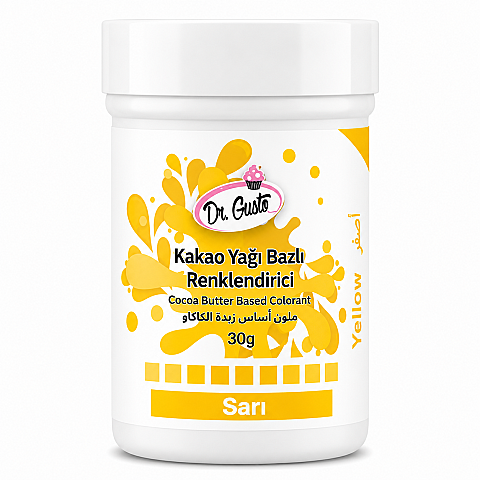 DR GUSTO ÇİKOLATA BOYASI 30 GR SARI - 1