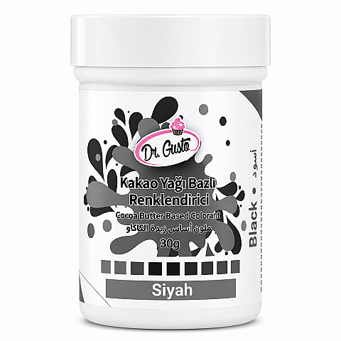 DR GUSTO ÇİKOLATA BOYASI 30 GR SİYAH - 1