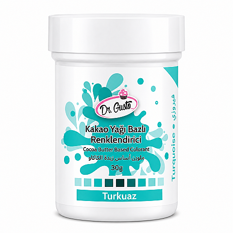 DR GUSTO ÇİKOLATA BOYASI 30 GR TURKUAZ - 1
