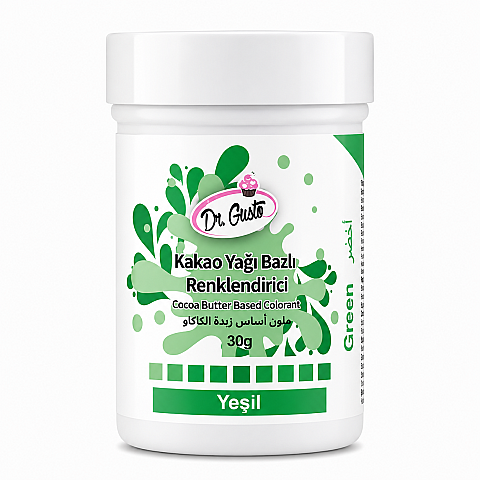 DR GUSTO ÇİKOLATA BOYASI 30 GR YEŞİL - 1
