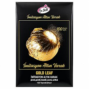 DR GUSTO EMİTASYON ALTIN VARAK 100 YAPRAK 16*16 CM - Dr. GUSTO