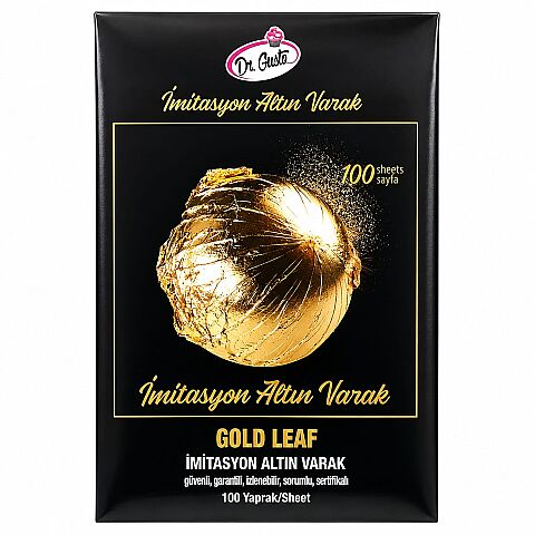 DR GUSTO EMİTASYON ALTIN VARAK 100 YAPRAK 16*16 CM - 1