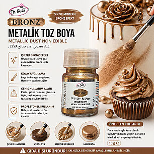 DR GUSTO GIDA DIŞI METALİK TOZ BOYA 10 GR BRONZ - 2